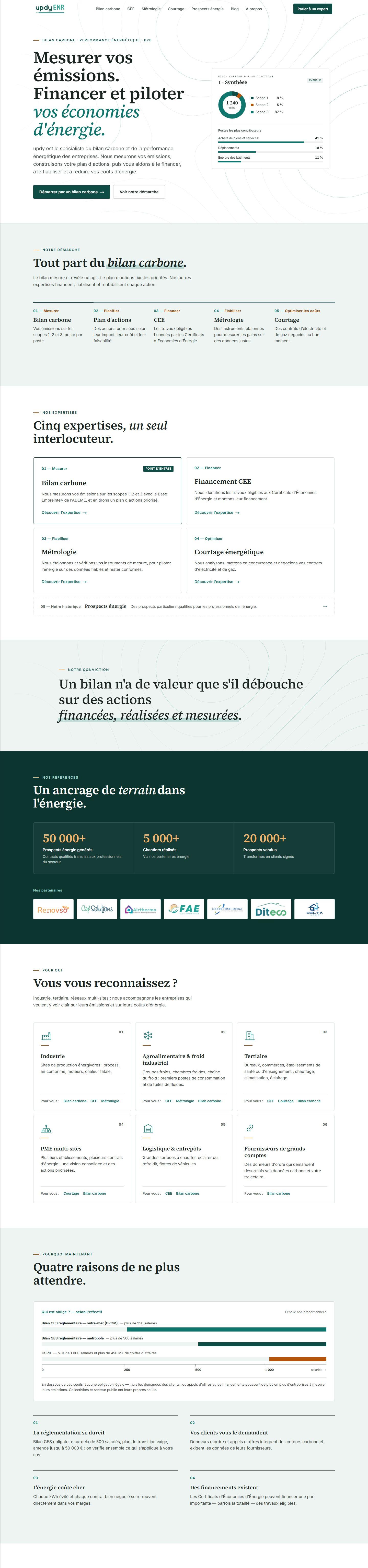 Site Updy ENR réalisé par updy